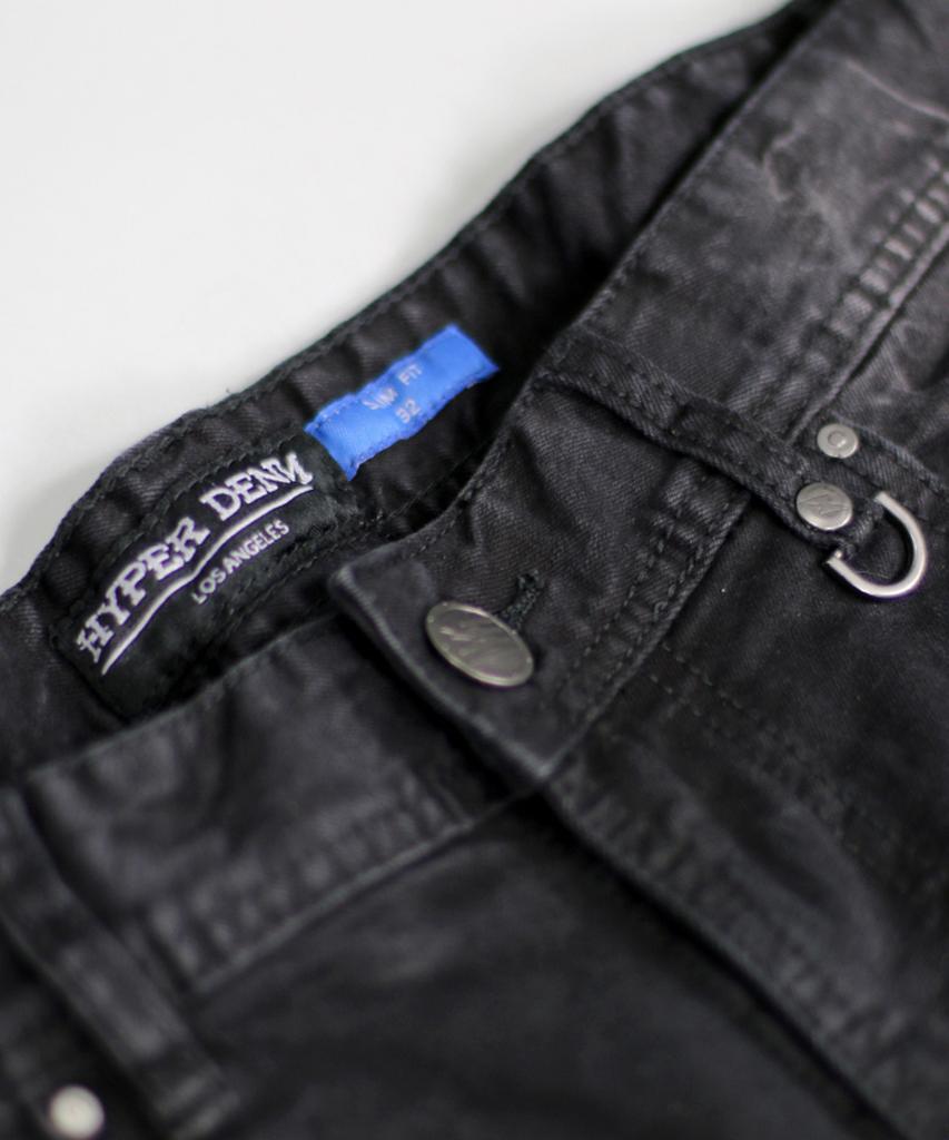 Haipeodenim Black Gao Zipper Jeans