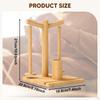 Crochet Yarn Holder Double Spindles Compact with Phone Stand Ball for Shelf Studios Home