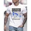 Moda Masculina de Verano Patrón Estampado Camiseta de Manga Corta Estampado de Letras