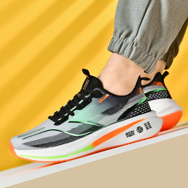 Men's casual speed runing shoes outdoor four seasons wear-resistant breathable sneakers soft-sole comfortable racing sports shoe