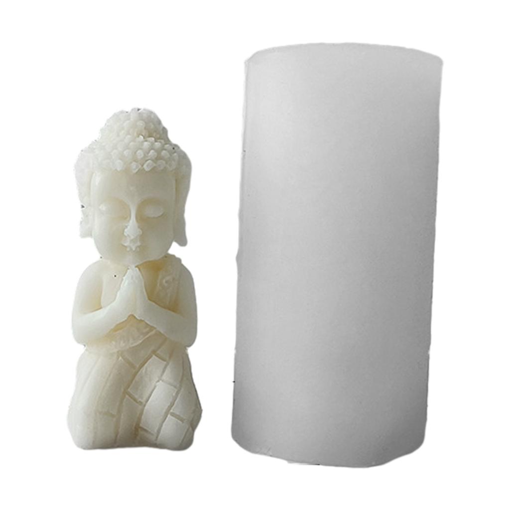 Buddhas Silicone Candle Mold 3D Statue Plaster Mould Cake Chocolate Making Tool Gypsum Soap Molds DIY Crystal Resin Molds