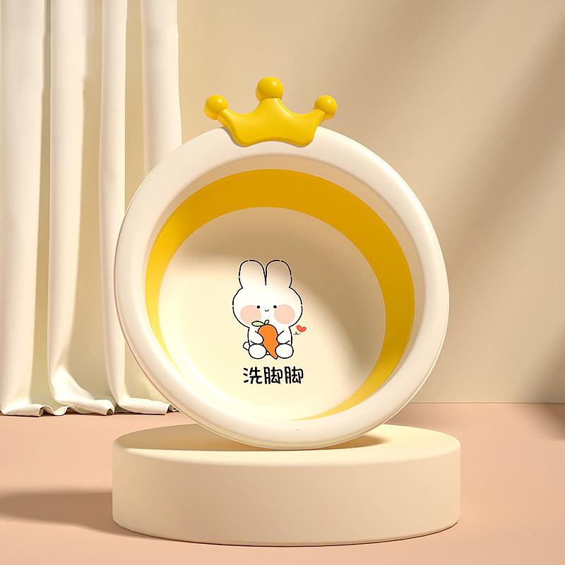 Skládací umyvadlo pro děti, Přenosné umyvadlo, Silný plastový lavor pro miminka, Domácí dětská malá miska