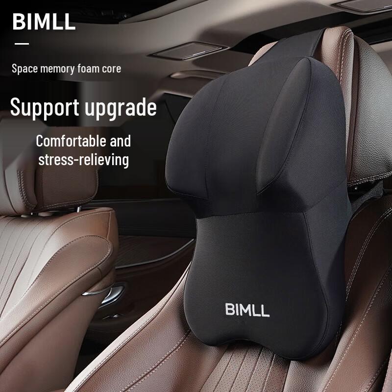 BIMLL Car Memory Foam Headrest & Lumbar Support
