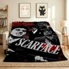 Scarface Saga Flannel Blanket Throw Blanket Soft Warm Sofa Bed Camping Home Decor Unique Christmas Gift C9211116