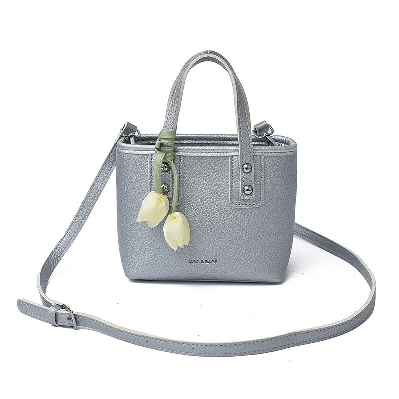 Simple and high-end hand-carried bucket bag, women's trendy fashion new single shoulder oblique span women's bag