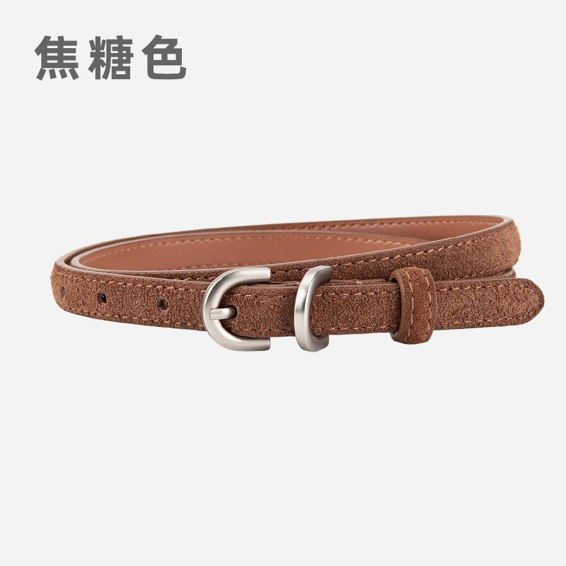 New Punk Casual Suede Belt Ladies Decoration Fashion Versatile Belt