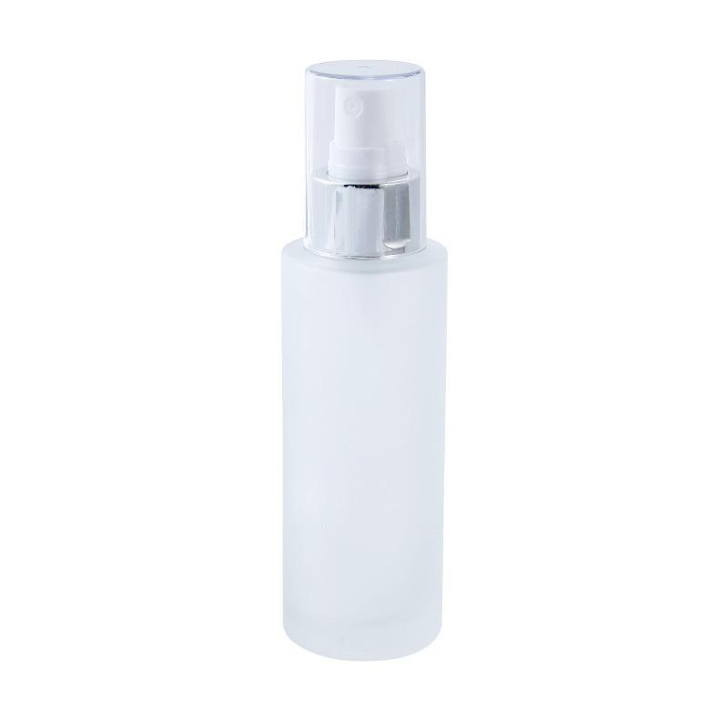Transparent Lotion Bottle Glass Bottle Fine Mist Spray Essence Bottle Toner Press-type Portioning Bottle