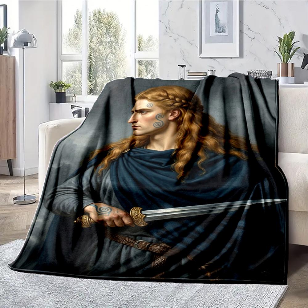 Heroes of Gaul Theme Printed Blanket - Perfect for Couch, Bed, Travel & Outdoor Use | Machine Washable, Cozy & Durable.