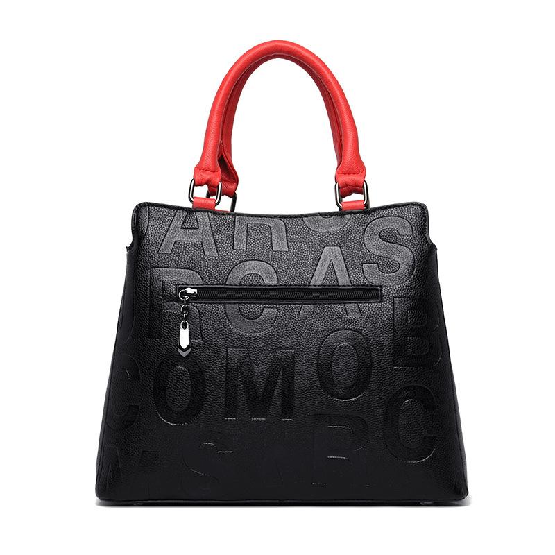 Real Soft Leather Handbag Women's New Women's Bag Fashion Versatile Shoulder Messenger Bag Multi-layer Handbag Women