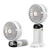 USB Rechargeable Portable N15 Mini Fan with Digital Display & Aromatherapy
