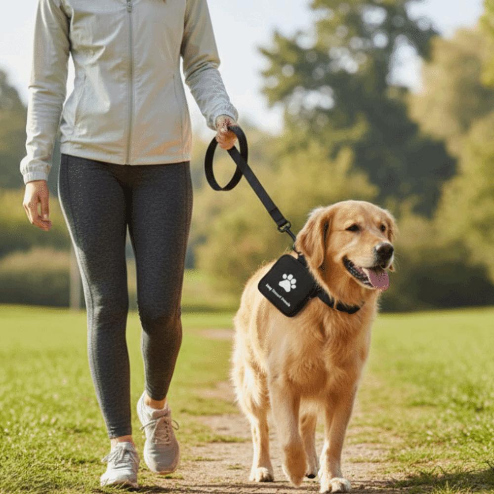 Zipper Closure Pet Training Reward Pouch Leak-Proof Pet Snack Container  Outdoor Training