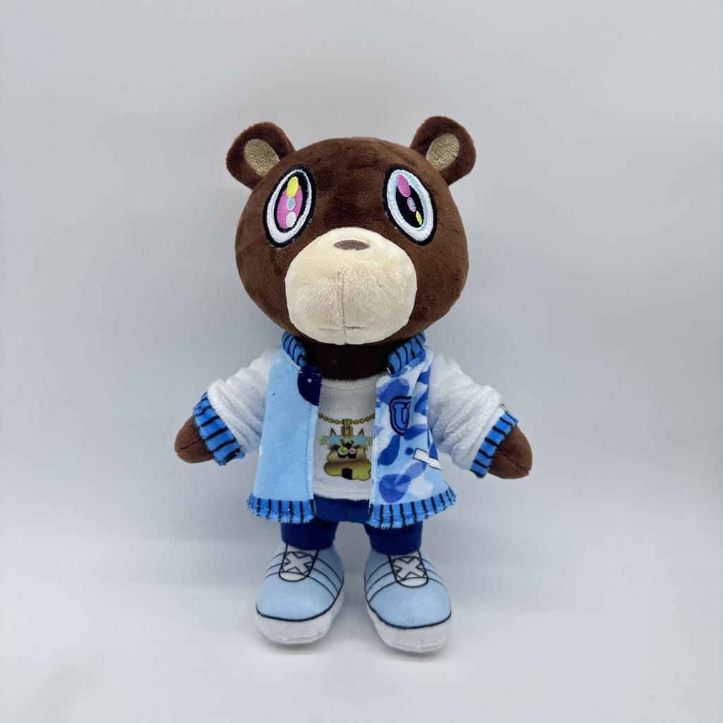 26-30Cm Kawaii Kanye Dropout Bear Teddy Bear Plush Toys Kanye West Graduation Soft Stuffed Home Room Decor Birthday Gift