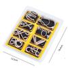 8Pcs/Set 3D Metal Puzzle Mind Brain Game Toy Children Adults Interactive Anti-Stress Funny Game Montessori Educational Toys