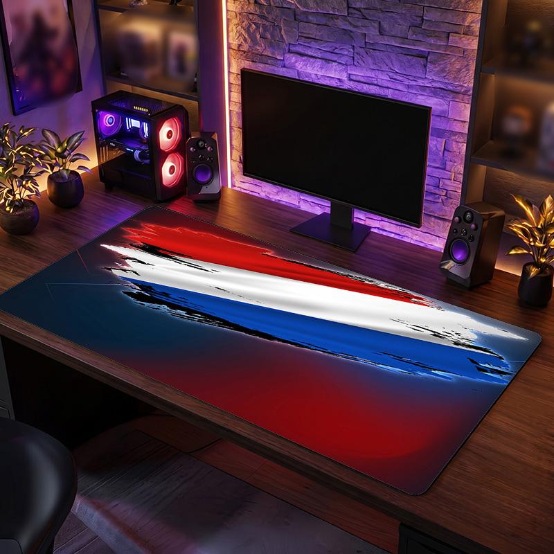 Netherlands Football Crest Mouse Pad, Extended Non Slip Rubber Desk Mat for Gaming Office Laptop Fan Gift