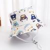 Summer Panama Baby Girls Hat Autumn Cartoon Boys Fisherman's Cap Beach Baby Sun Hat Outdoor UV Bucket Hat for Kids Toddler Visor