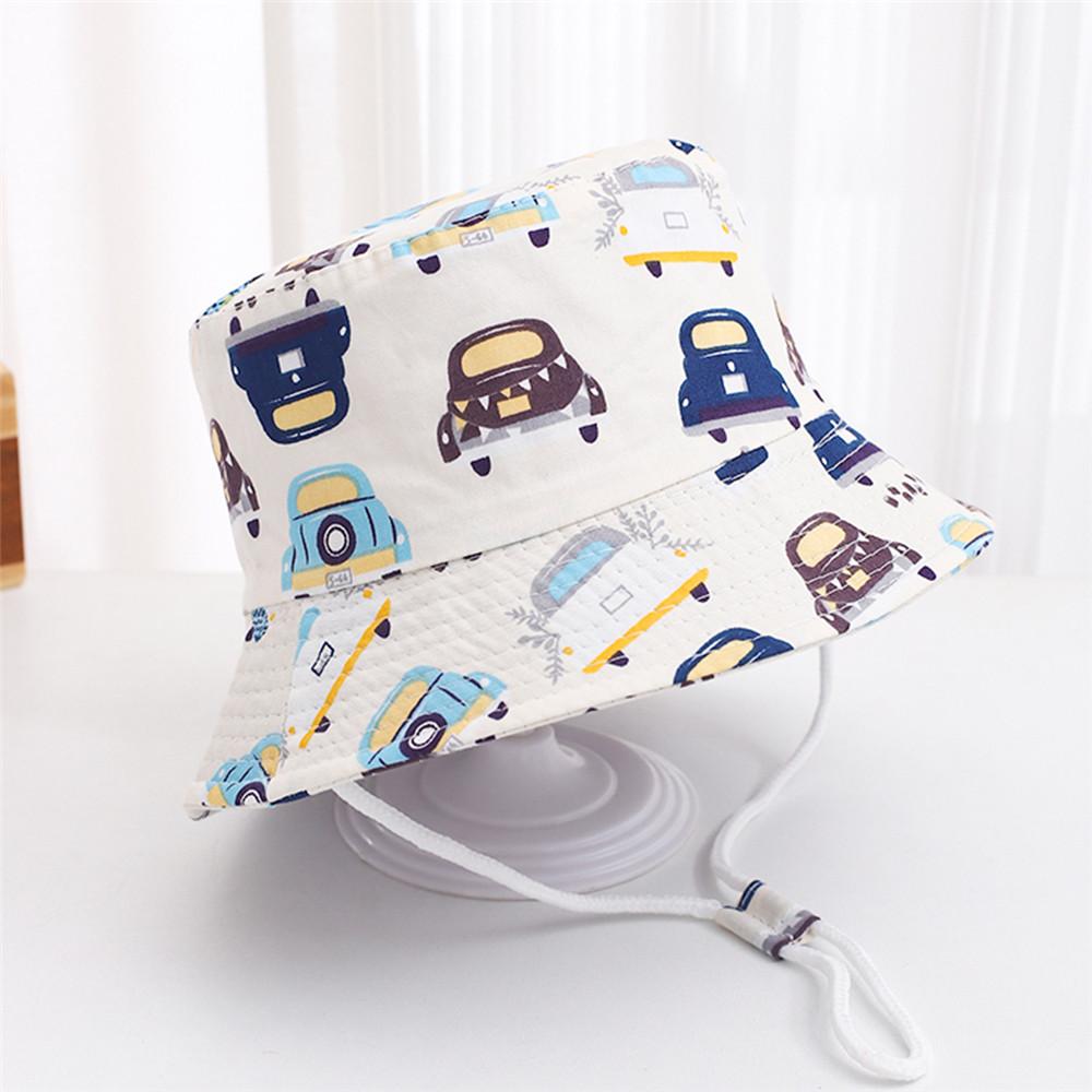 Summer Panama Baby Girls Hat Autumn Cartoon Boys Fisherman's Cap Beach Baby Sun Hat Outdoor UV Bucket Hat for Kids Toddler Visor