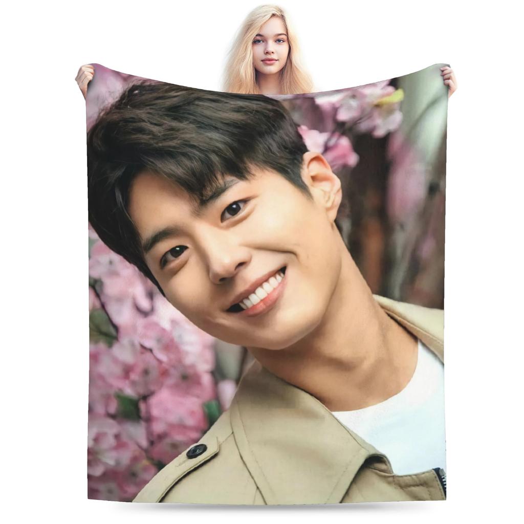 Park Bo Gum KPOP Decke Bogummy Fan Geschenk Weich Bequem Plüsch Überwurfdecke für Sofa Bett Reise Flanell Bettbezug Bettabdeckung