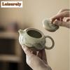 180ML Mountain Flower Ru Kiln Porcelain Xi Shi Teapot Creative Tea Infuser Pot Tea Brewing Kettle With Strainer Tableware Craft