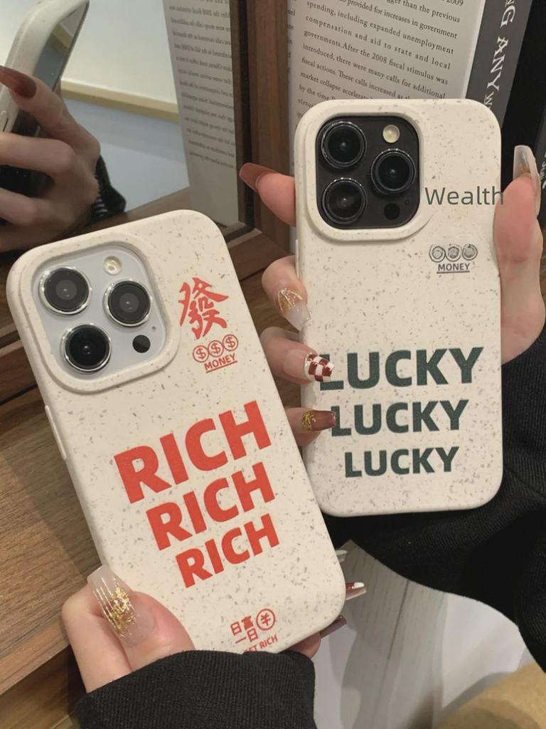 Fortune Words Biologicky rozložitelný kryt na iPhone pro iPhone 8P/X/XR/11/12/13/14 Promax