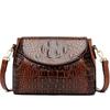 Neue Mode Dame Schulter Tasche Kopf Schicht Rindsleder Krokodil Muster Tasche Weibliche Designer Luxus Reisen Tasche Umhängetasche