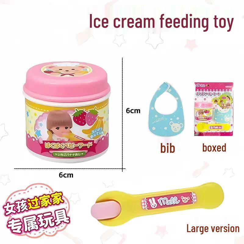 Official Japanese Ramen Pudding Miru - Strawberry Pretend Play Feeding Toy