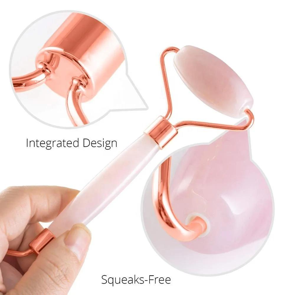 Gua Sha Massage Board for Face Rose Pink Guasha Set Plate Jade Face Massager Scrapers Tools for Face Neck Back Body