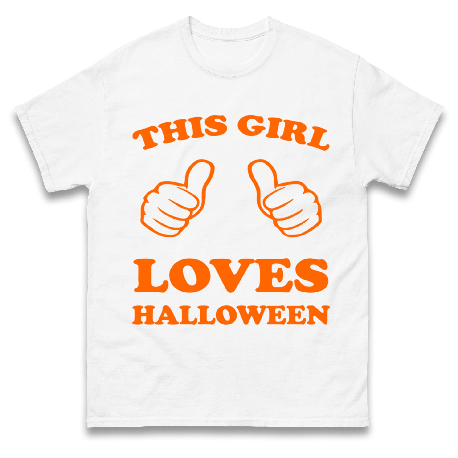 This Girl Loves Halloween Mens T Shirt Womens Tops Teess 2XL