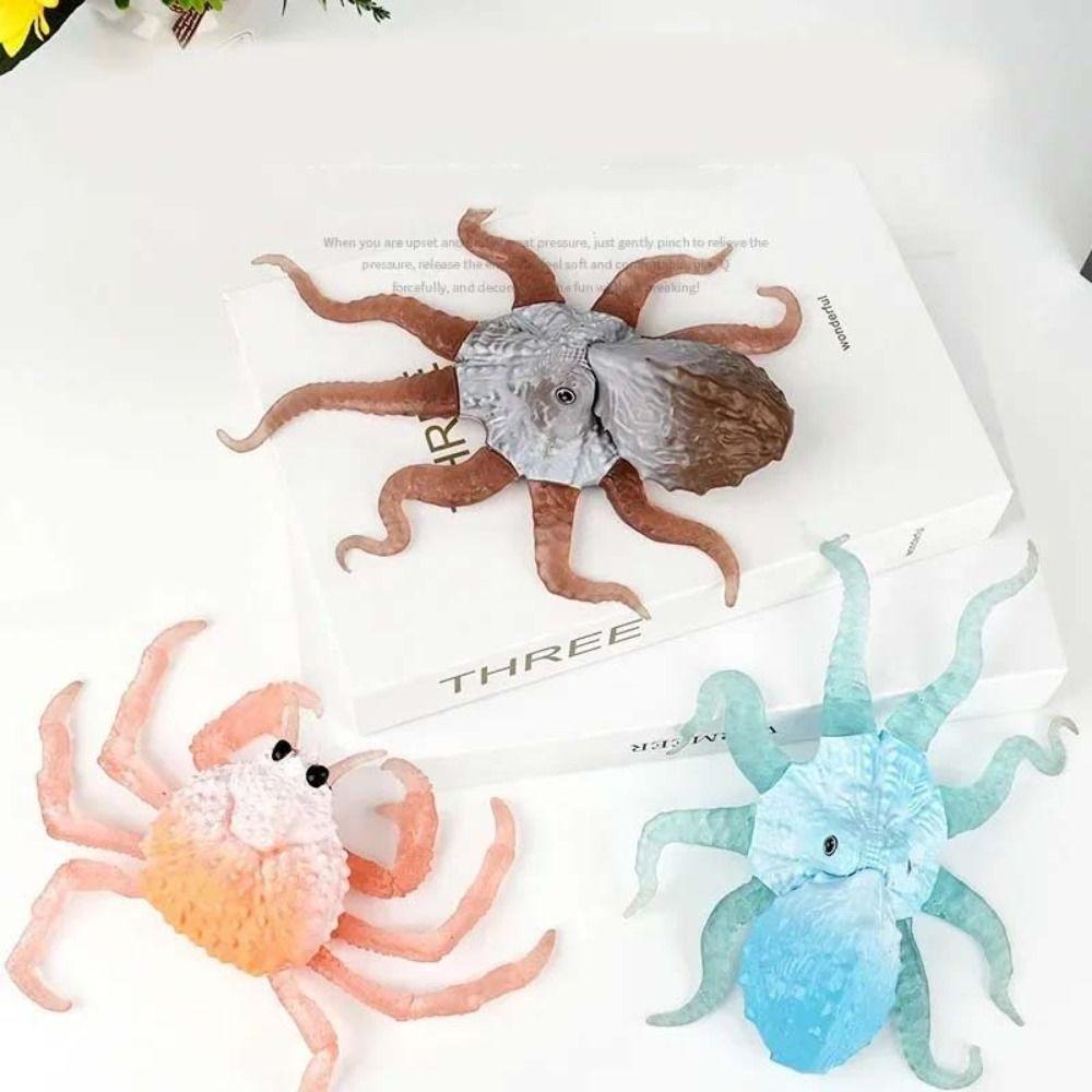 Parent-child Simulation Sea Life Stretchy Toys Stretch Squeezing Animal Model Toys  Office Workers
