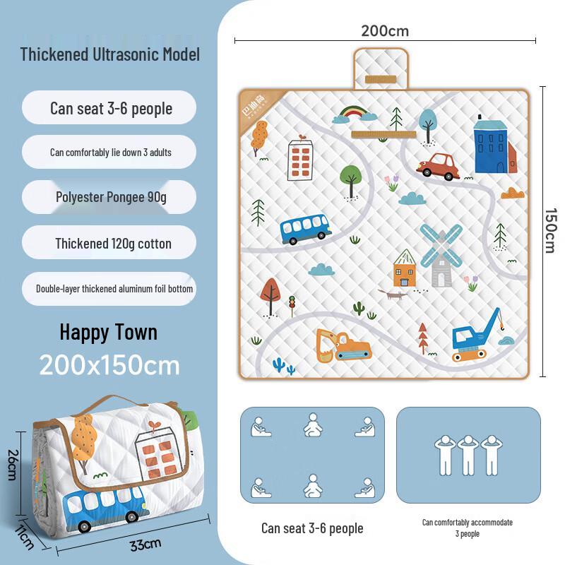 Ailan Huijia 4mm Aluminum Film Picnic  Camping Mat 150x200cm