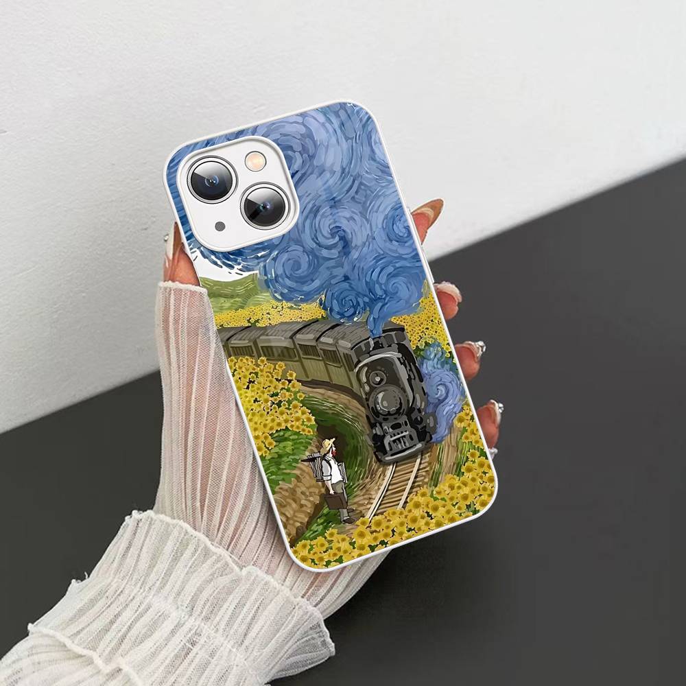 Van Gogh Art Painting For IPhone 14 13 12 Mini 11 Pro XS Max X XR 14 Plus Tempered Glass Cover