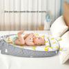 Tragbares Baby-Nestbett mit abnehmbaren waschbaren Stoßstangenpolstern - Faltbares und beruhigendes Design