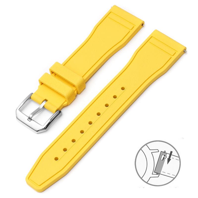 20/21/22mm FKM High-end Rubber Strap for IWC PILOT´S WATCHES And PORTOFINO Series Men Women Fashion Casual Watchband