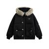 Padded clothes women's winter new ins big fur collar loose padded clothes thickened warm padded jacket tide