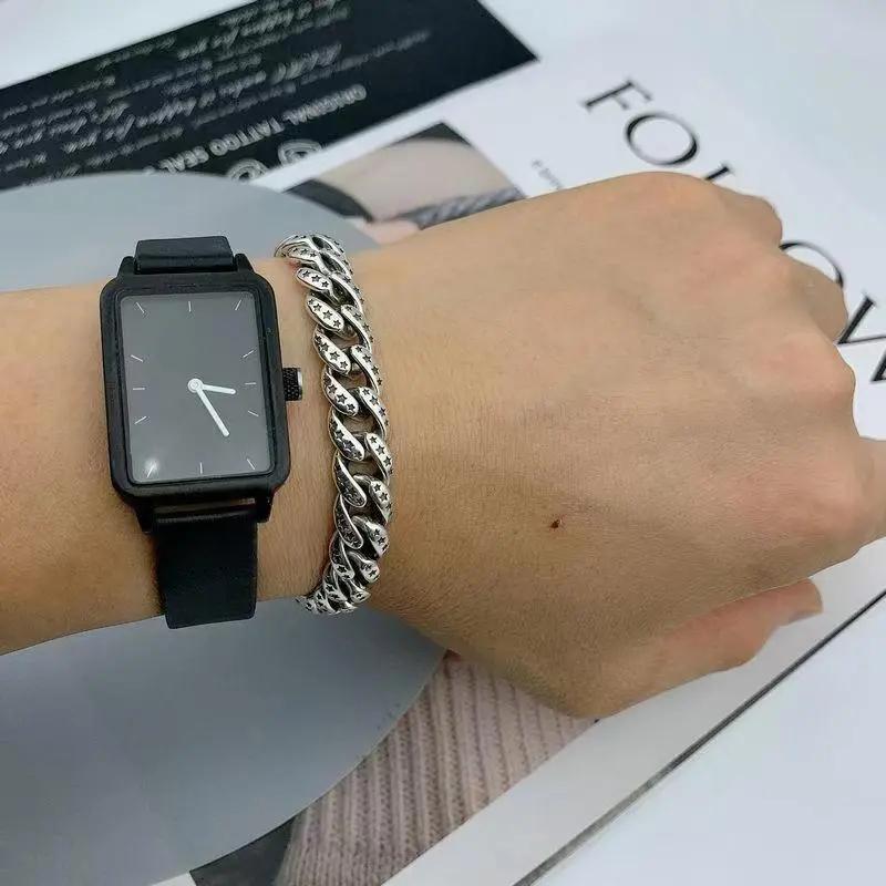 Five-pointed Star Cuban Bracelet Domineering Retro Brand Thai Bracelet for Men