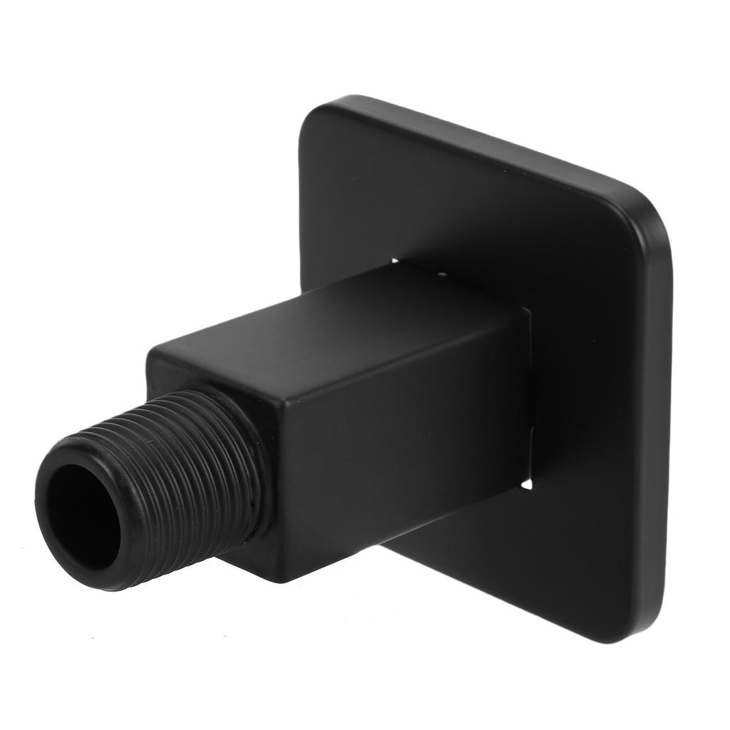 Straight Shower Arm 8.5cm Black Stainless Steel Ceiling Mount Shower Extender for Shower Head