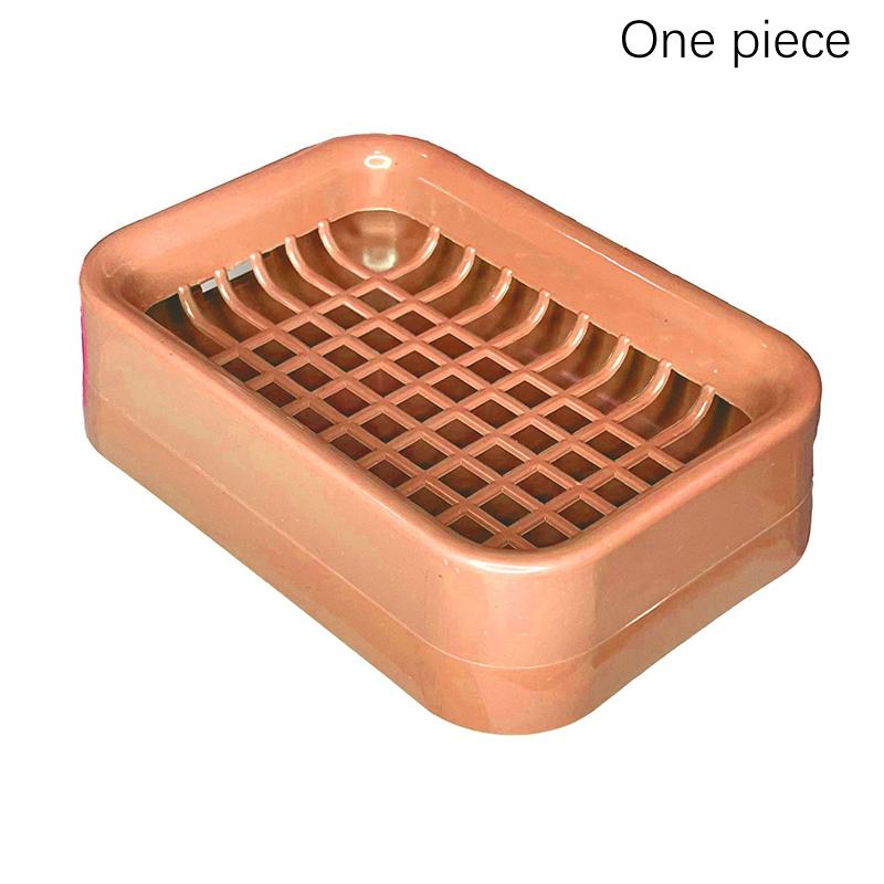 Mesh Soap Box Toilet Double Drain Soap Box Waterless Portable Soap Holder Bathroom Organizer