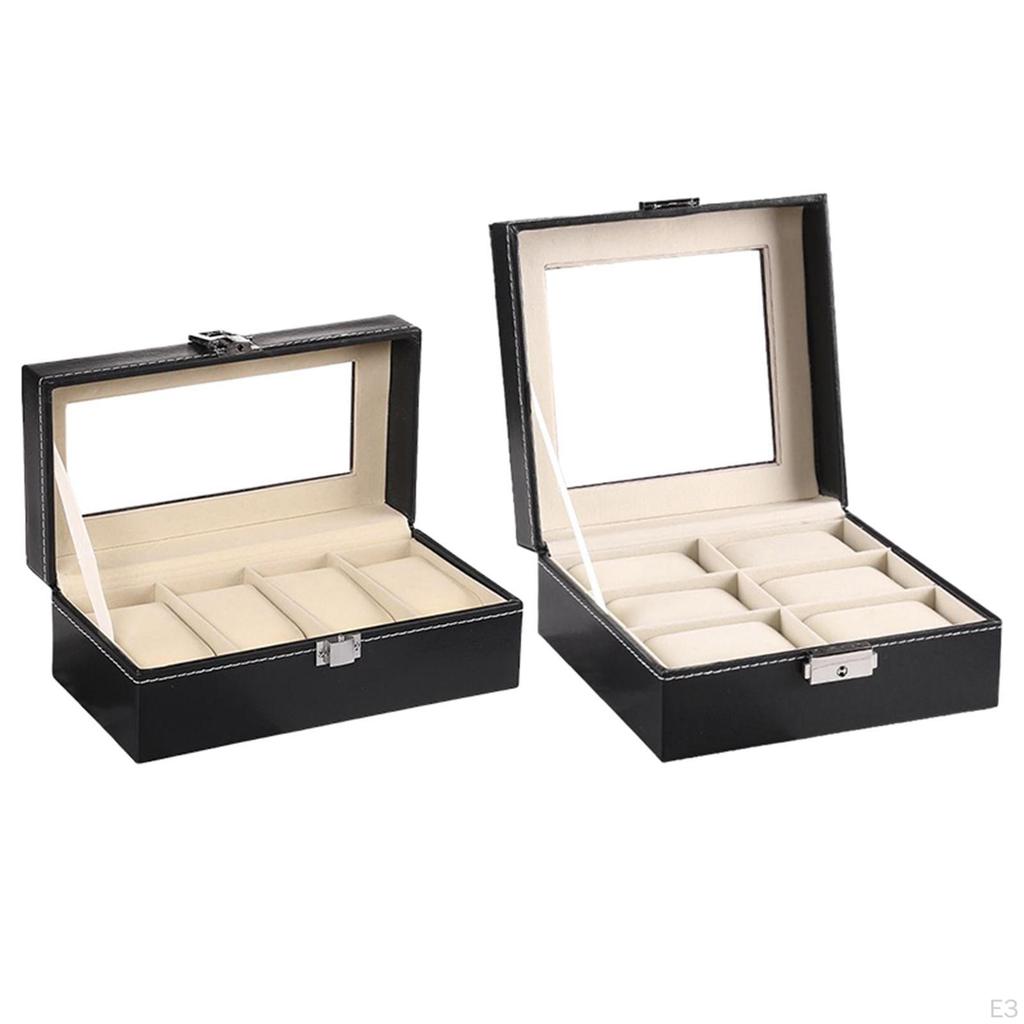 Case, Organizer for , PU Leather Display Upgrade Lock Birthday Gift