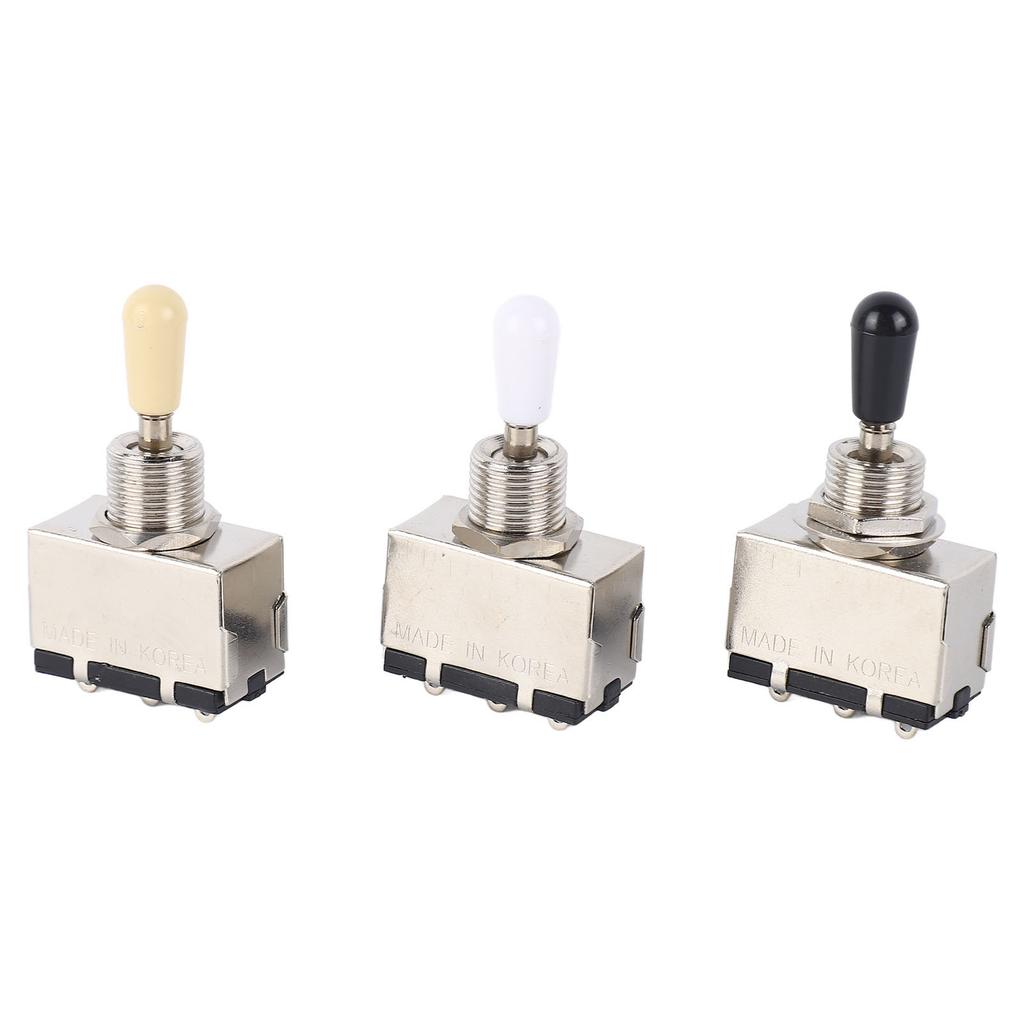 3 Stuks Elektrische Gitaar Toggle Schakelaar 3-Weg Stemwisselaar Muziekinstrument Accessoires
