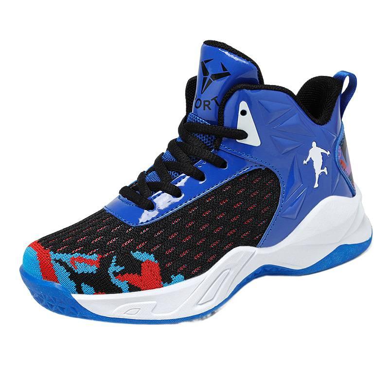Boys mesh breathable basketball shoes children's 2025 spring and summer new student professional training non-slip wear-resistant sports shoes