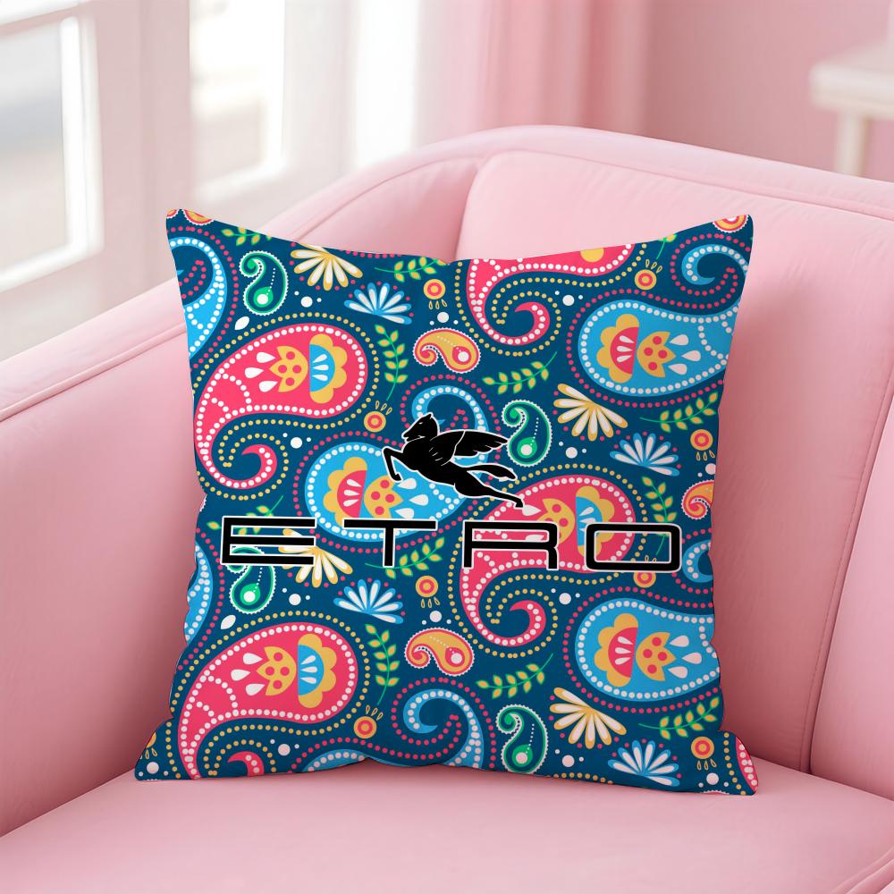 Etro Cute Brand Cushion Cover Comfortable Reversible Pillow Cover Ideal For Car Sofa Bedroom & Beyond