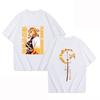 New Anime Rengoku Kyoujurou T Shirt Unisex Short Sleeve O Neck Summer Casual Pattern Printing T-shirt Top Tee