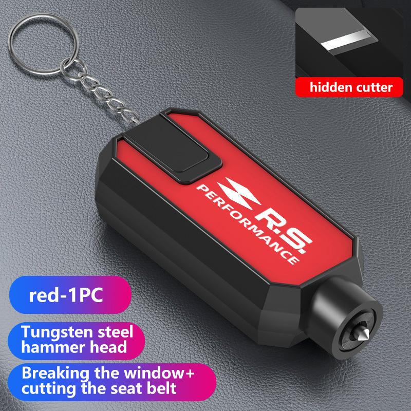 Portable Car Safety Hammer Window Breaker Seat Belt Cutter Tool For Renault Dacia RS Megan Scenic Logan Laguna Clio 3 4 Kadjar HH49