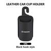 Auto Leder Becherhalter Hängende Getränke Aufbewahrungsbox Zubehör für Volvo V60 V50 V40 S80 S60 S90 C40 XC40 V70 XC70 XC60 XC90 ari963