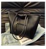Women's Fashion PU Leather Shopping Tote Large Capacity Soft Shoulder Handbag Daily Bag