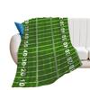 American Football Field In Green Printed Blanket for Sofa Bed Travel Camping Living Room Office Conditioning Blanket