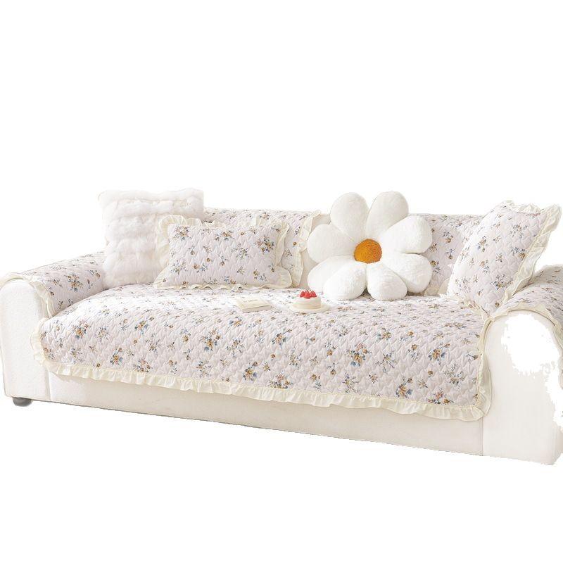 Ins Wind Sofa Cushion  New Four-Season Universal Sofa Cover One Piece Straight Row Non-Slip Sofa Seat Cushion