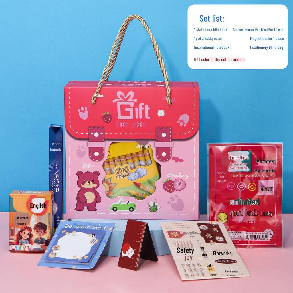 Back-to-School Gift Box: Ideal for Boys & Girls, Birthday Favors, Sharing Gifts, Rewards, Kindergarten & Primary School Students