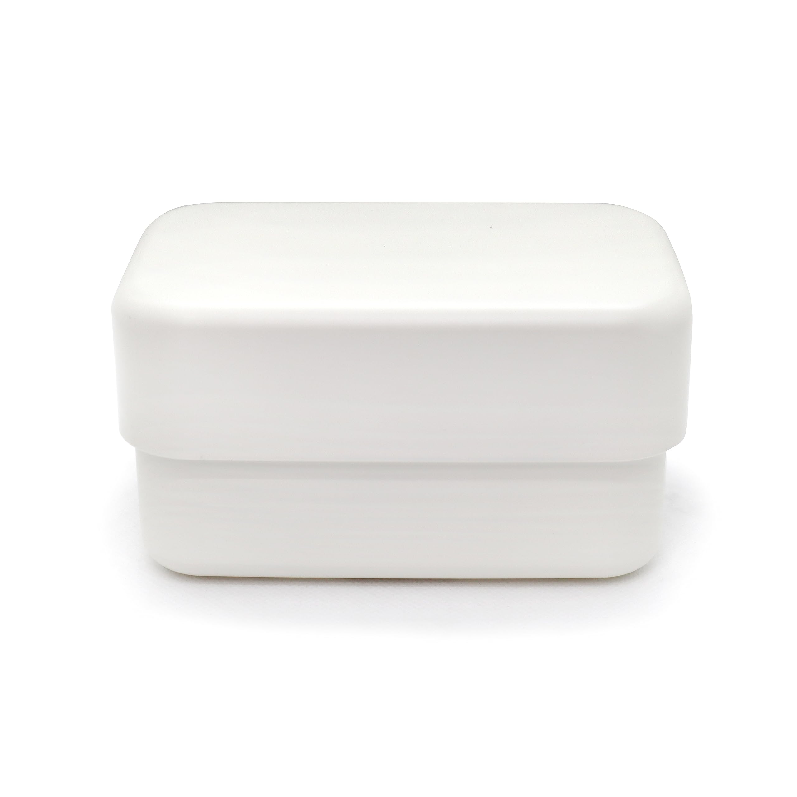 

CORETARI Bento Microwave and Dishwasher White (Coretari) Japanese-Made Box, Two-Tier, 450ml, Safe, Small, Square, белый