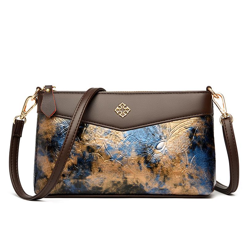 

Handbag women s bag 2025 new bag women s shoulder messenger bag large capacity send mother armpit bag light small bag синий