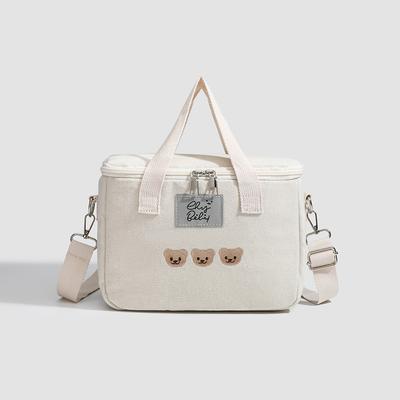 Niche Cartoon Mommy Bag All-in-one Canvas Hand Bill Shoulder Crossbody Picnic Bento Bag